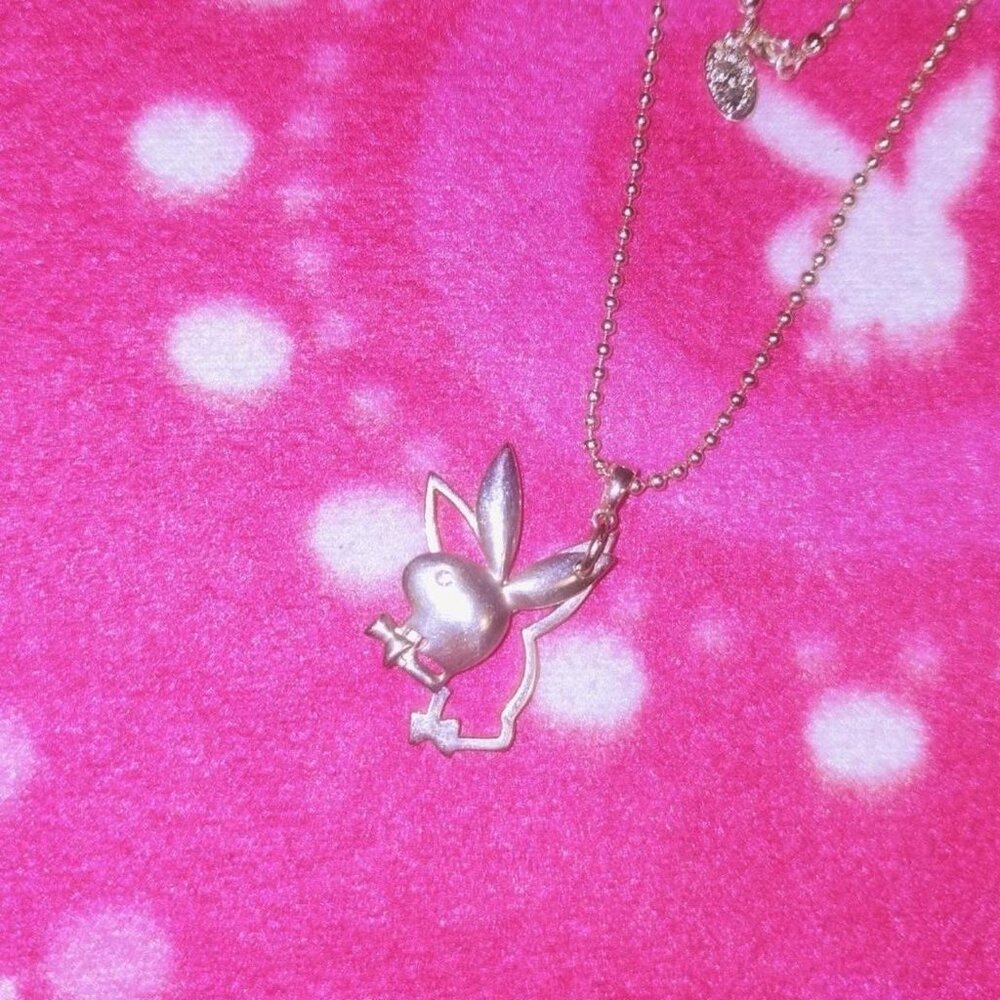 Playboy Bunny Playmate Necklace - Double / shadow rabbit